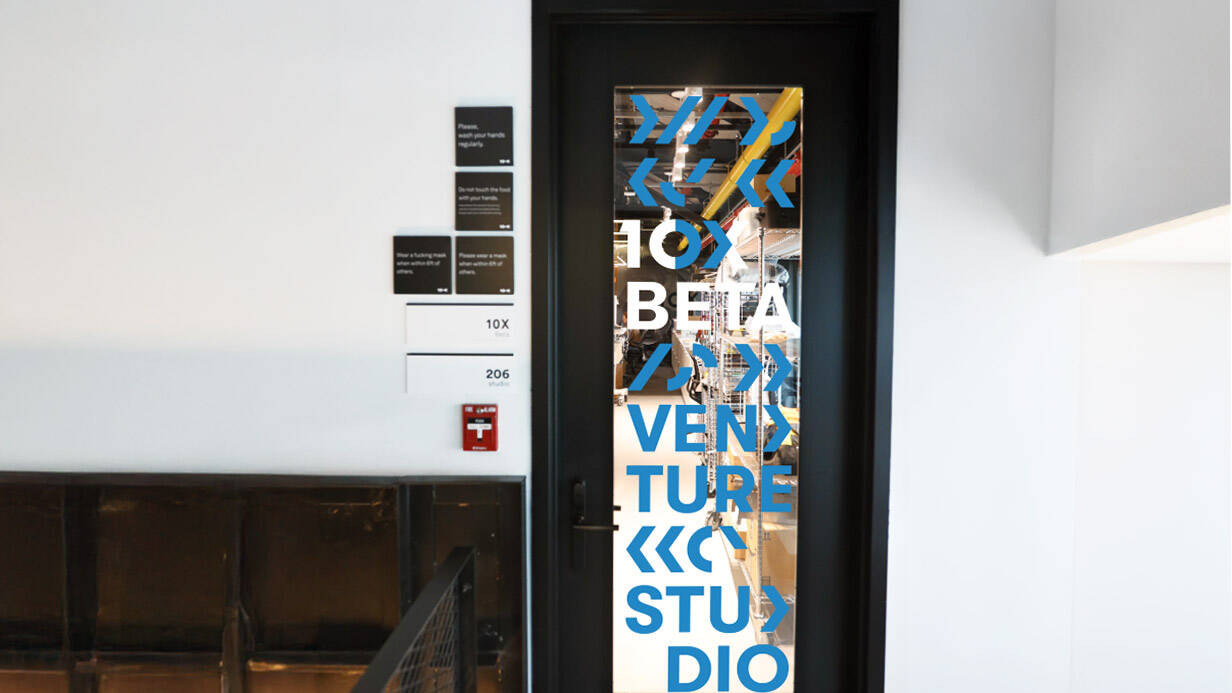 10xbeta door signage