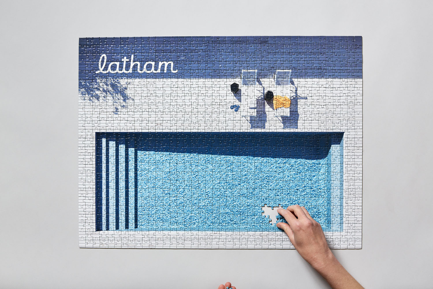 A puzzle of a pool.