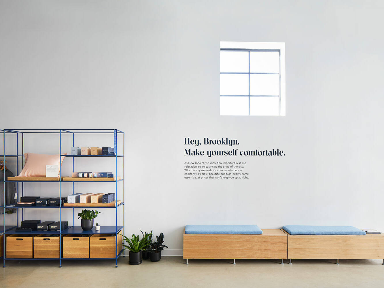 Brooklinen Store Design.