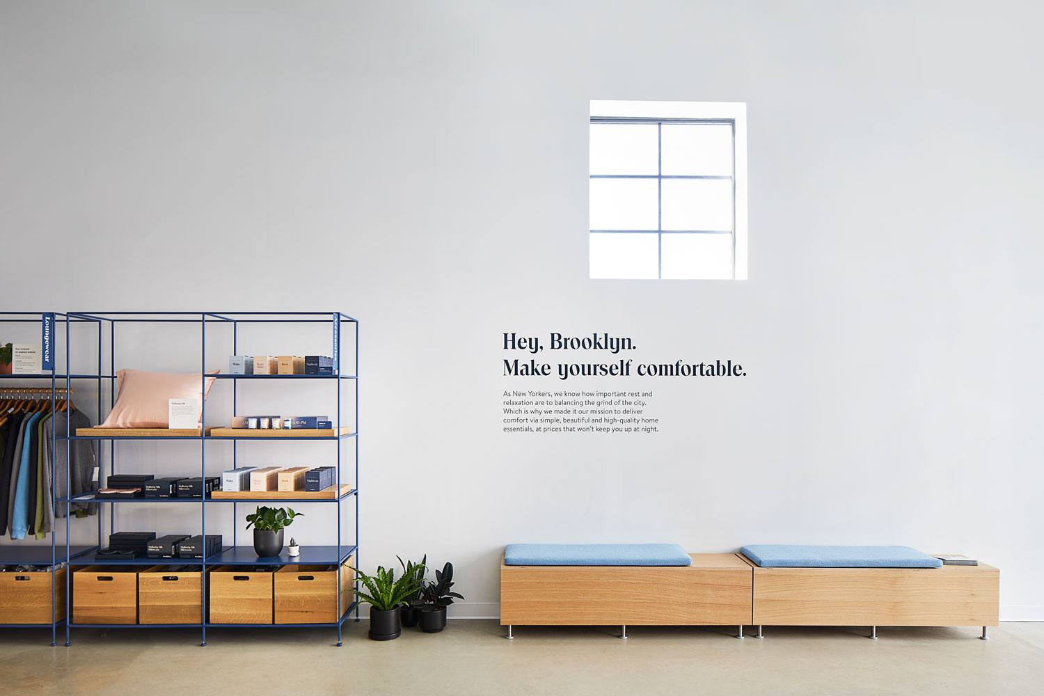 Brooklinen Store Design.